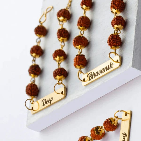Rudraksha Name Rakhi