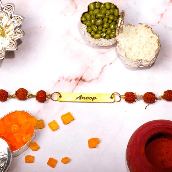 Rudraksha Name Rakhi